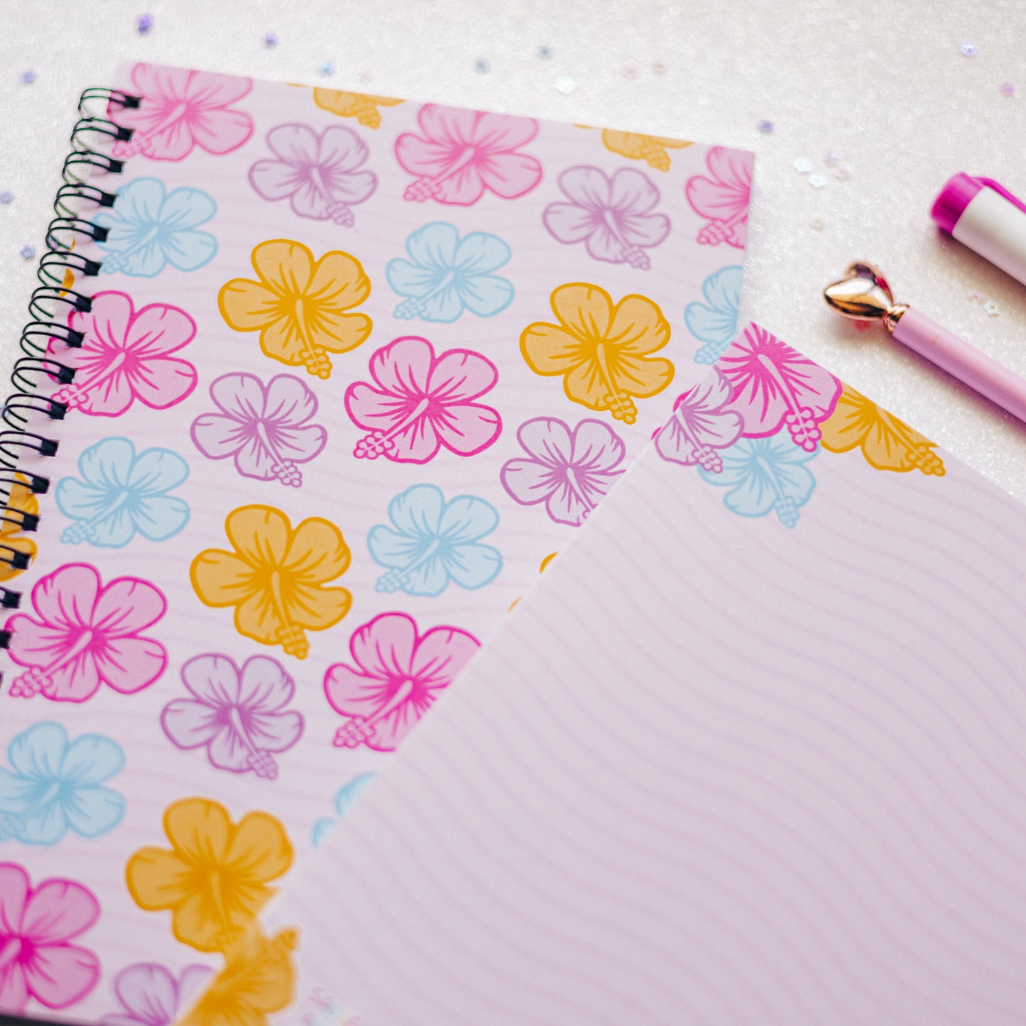 Hibiscus Spiral Notebook